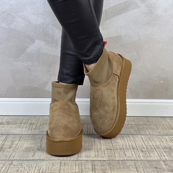 MANOS.RO Ghete dama piele naturala Water Repellent ANA VIOTTI GD2461 - Img 5