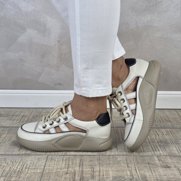 MANOS.RO Pantofi dama casual sport piele naturala FEEL PS752 - Img 4
