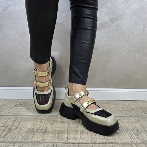 Pantofi casual/sport dama MANOS.RO piele naturala PV2136 - Img 3