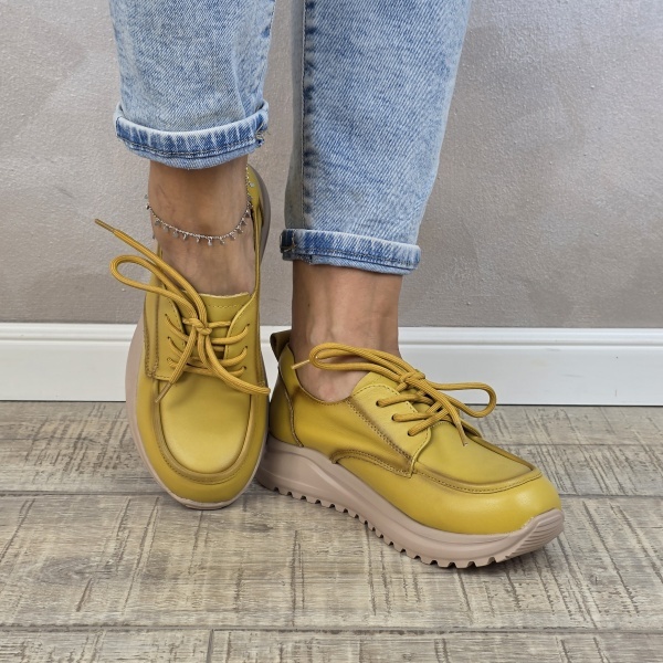 Pantofi dama casual FORMAZIONE piele naturala PC2449 - Img 3