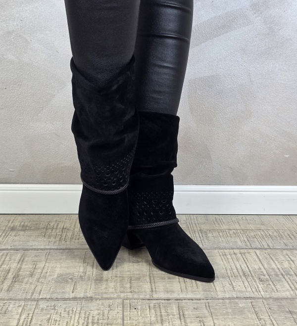 Botine/Ghete dama piele naturala MANOS.RO BT328 - Img 2