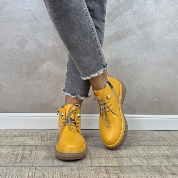 Ghete casual dama MANOS.RO piele naturala GD2329 - Img 4