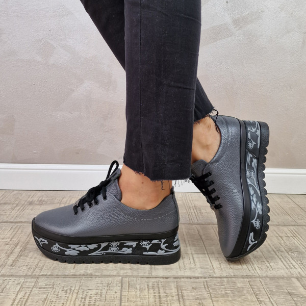 MANOS.RO Pantofi casual dama piele naturala PC1734 - Img 4