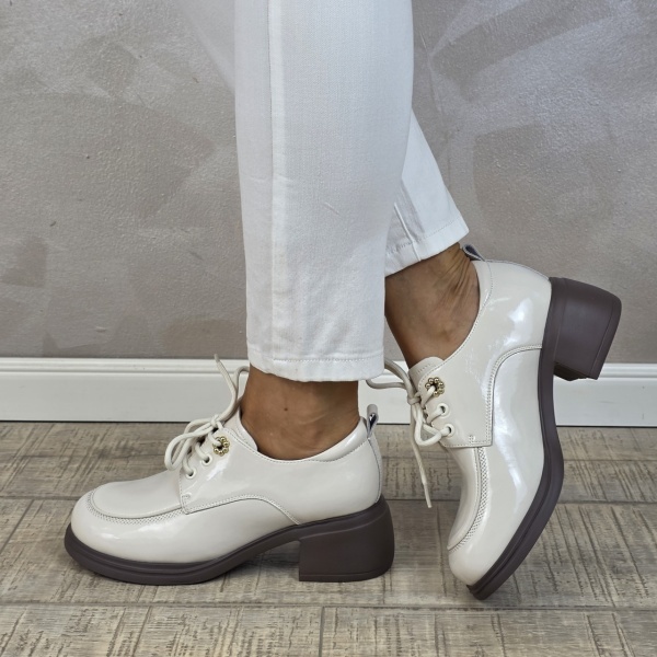 MANOS.RO Pantofi dama Ana Viotti piele naturala PO378 - Img 3