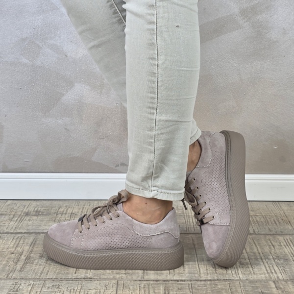 MANOS.RO Pantofi dama casual sport piele naturala FILIPPO PC2356 - Img 4