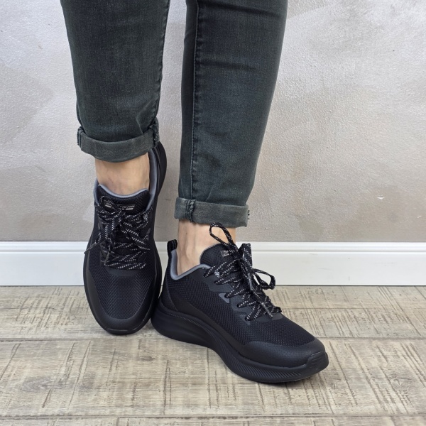 Pantofi dama sport Skechers® Bobs Squad Chaos 117730 BBK - Img 2