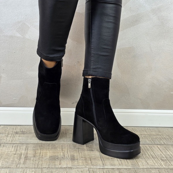 Botine/Ghete dama piele naturala MANOS.RO BT324 - Img 2