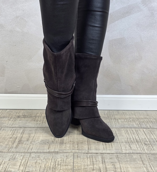 Botine/Ghete dama piele naturala MANOS.RO BT331 - Img 3
