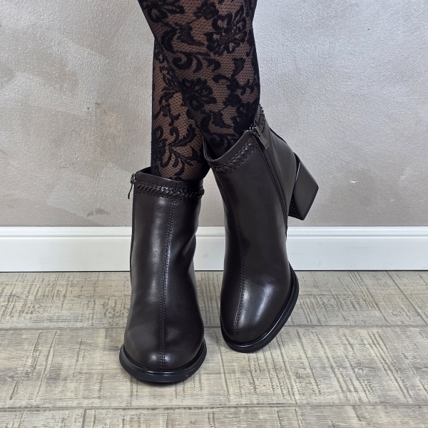 Botine/Ghete dama piele naturala MANOS.RO BT354 - Img 3