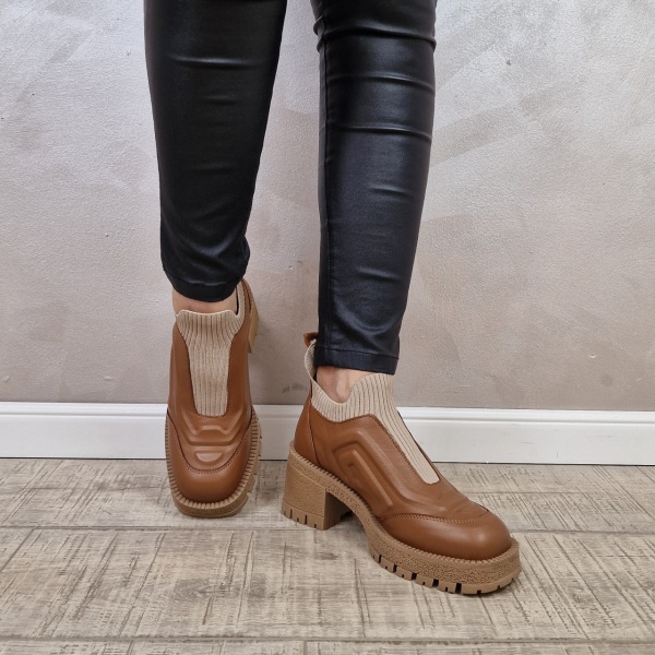 Ghete casual dama Piele naturala MANOS.RO GD2100 - Img 2