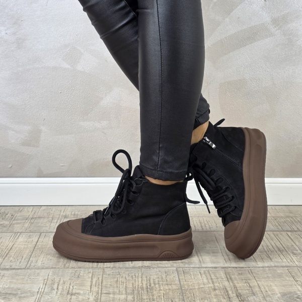 MANOS.RO Ghete dama casual Formazione piele naturala GD2373 - Img 4