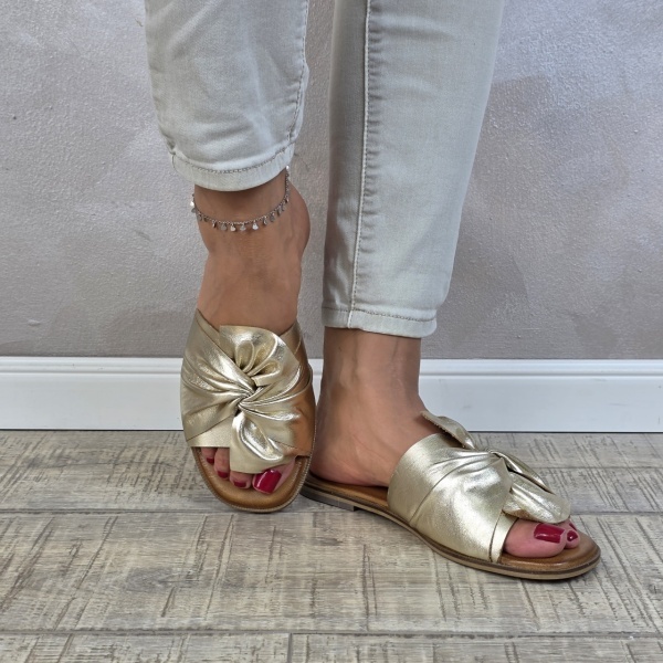 MANOS.RO Papuci dama piele naturala GOLD DEER SV1865 - Img 3