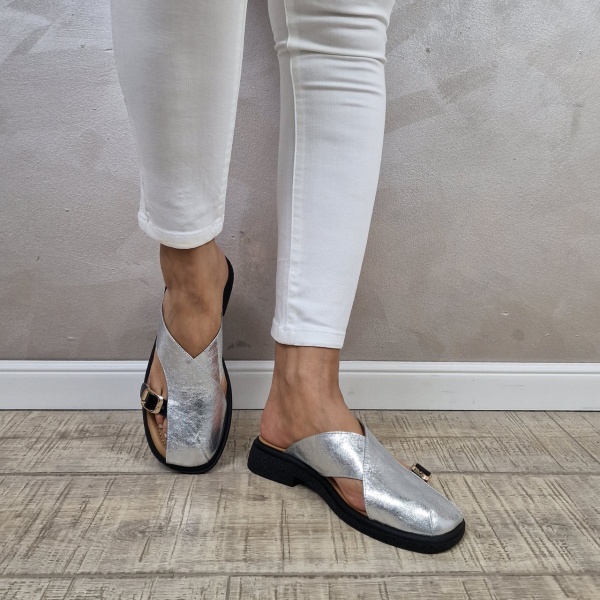 MANOS.RO Papuci/Sandale dama piele naturala GOLD DEER SV1555 - Img 2