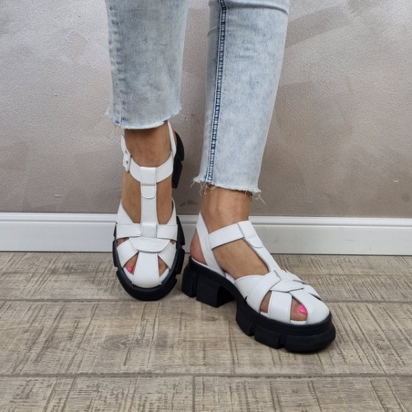 MANOS.RO Sandale casual dama piele naturala SP690 - Img 2