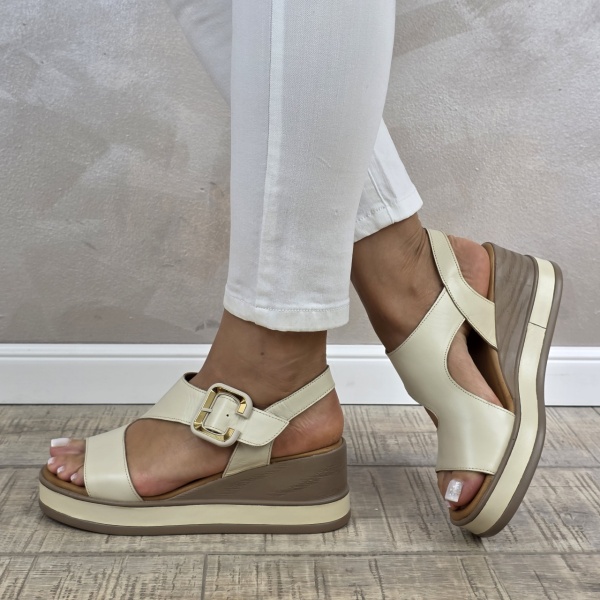 MANOS.RO Sandale dama piele naturala GOLD DEER SP858 - Img 4