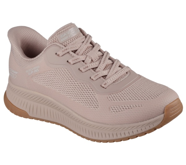 Pantofi dama sport Skechers® Bobs Squad 4 Staple Look beige 117624 NAT - Img 2