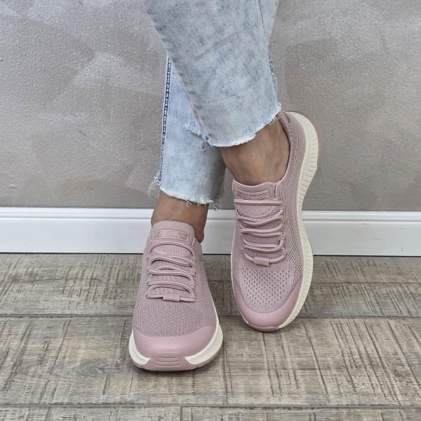 Pantofi dama sport Skechers® Bobs Squad 4 Staple Look beige 117743 BLSH - Img 3