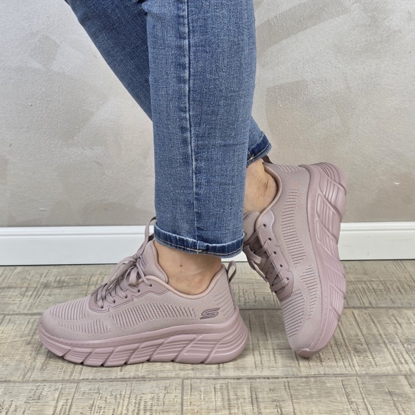 Pantofi dama sport Skechers® Bobs Squad Chaos 117385 ROS - Img 2