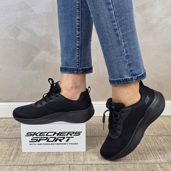 Pantofi dama sport Skechers® Bobs Squad Chaos 117550 BBK - Img 3