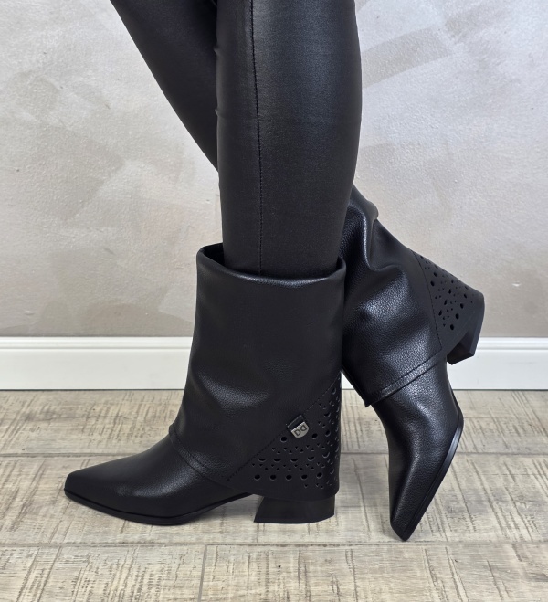 Botine/Ghete dama piele naturala MANOS.RO BT330 - Img 2