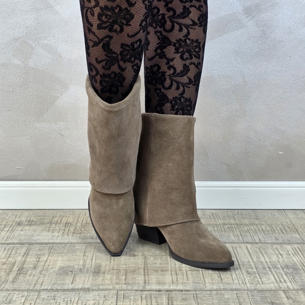 Botine/Ghete dama piele naturala MANOS.RO BT340 - Img 3