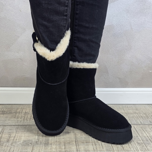 MANOS.RO Ghete dama piele naturala Water Repellent ANA VIOTTI GD2528 - Img 8