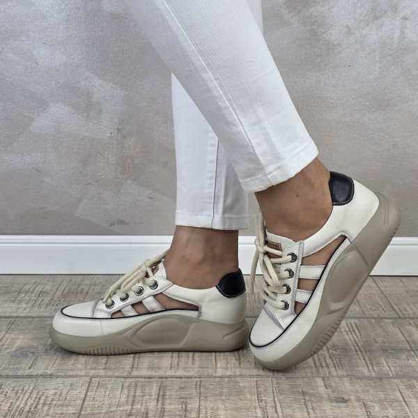MANOS.RO Pantofi dama casual sport piele naturala FEEL PS752 - Img 5