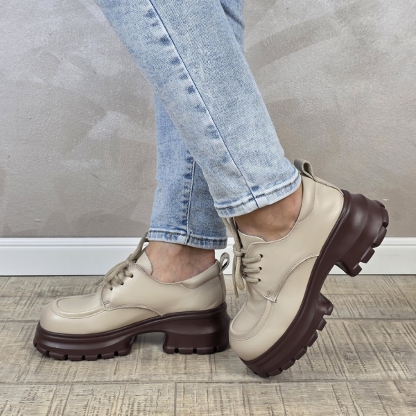 Pantofi dama casual FORMAZIONE piele naturala PC2358 - Img 4