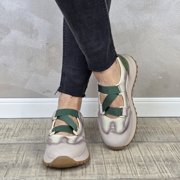 Pantofi dama casual Formazione piele naturala PV2146 - Img 3