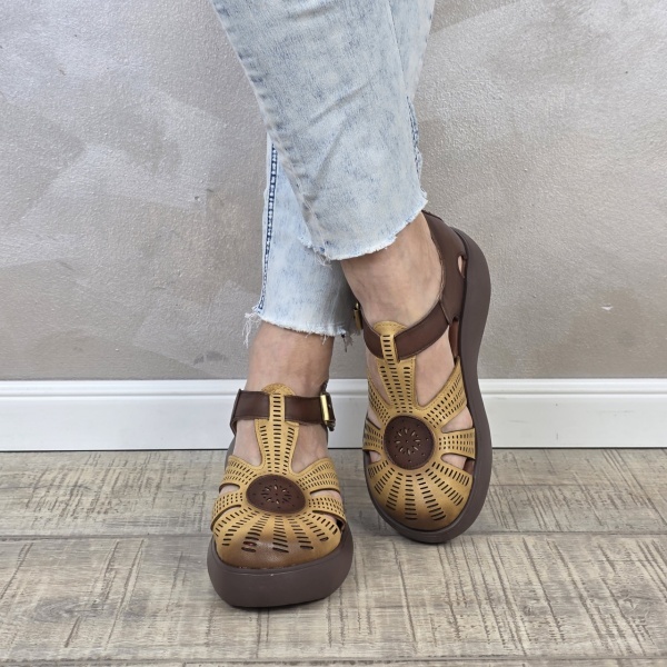 Pantofi dama casual Franco piele naturala PV2157 - Img 4