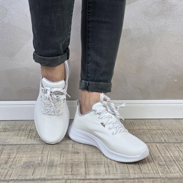 Pantofi dama sport Skechers® Bobs Squad Chaos 117730 WHT - Img 2