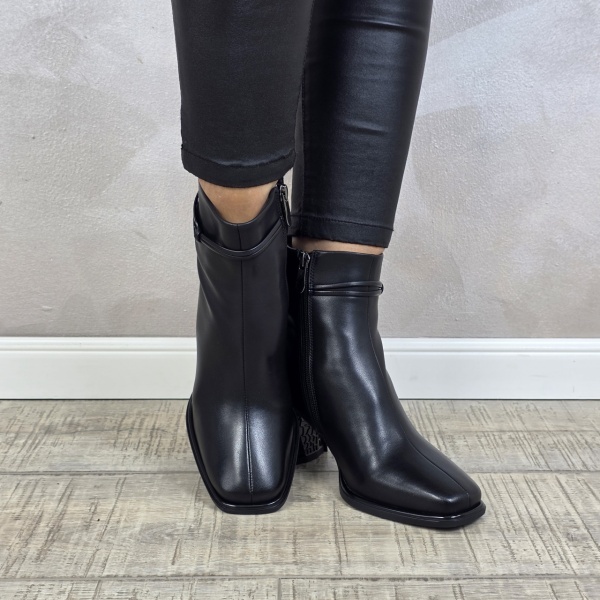 Botine/Ghete dama piele naturala MANOS.RO BT329 - Img 2