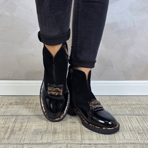 MANOS.RO Ghete dama casual piele naturala Filippo GD2650 - Img 3