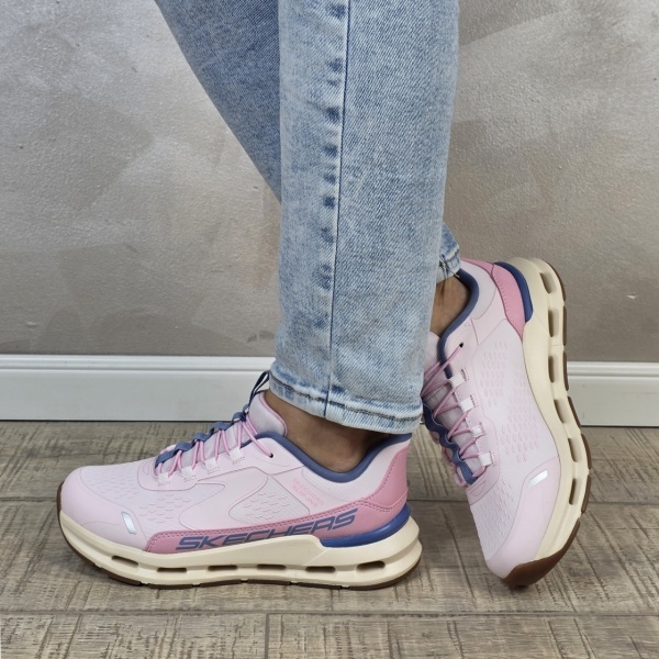 Pantofi dama sport Skechers®, GLIDE-STEP, din material textil 303654L LTPK - Img 8