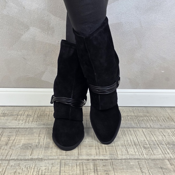 Botine/Ghete dama piele naturala MANOS.RO BT332 - Img 3