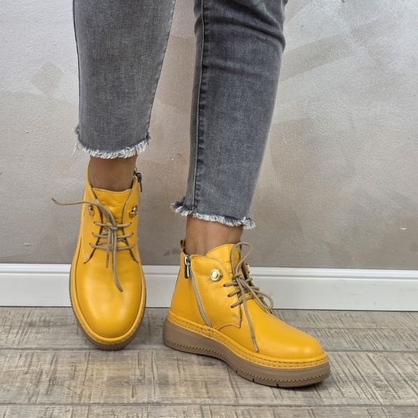 Ghete casual dama MANOS.RO piele naturala GD2329 - Img 2