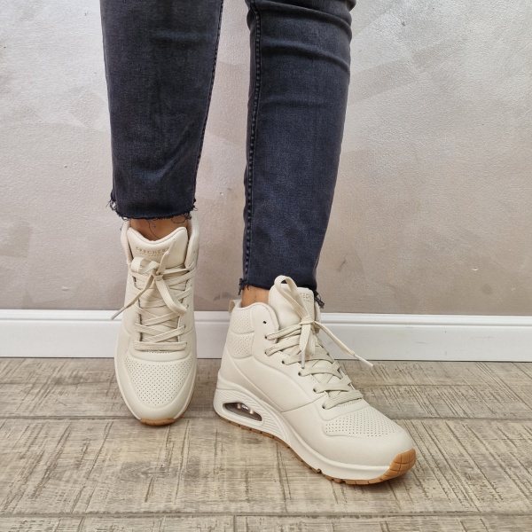Ghete dama Skechers Sneakers high- Uno - Stand High 177097 OFWT - Img 4