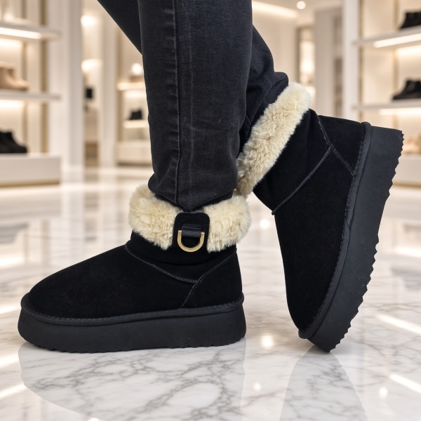 MANOS.RO Ghete dama piele naturala Water Repellent ANA VIOTTI GD2528 - Img 2