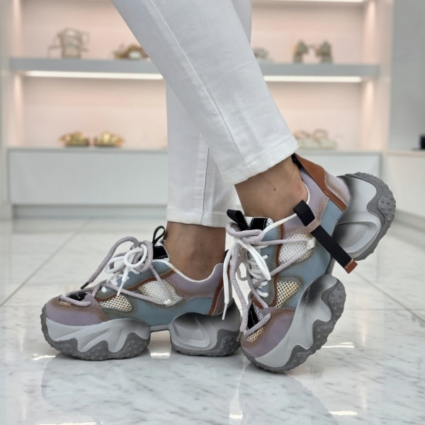 MANOS.RO Pantofi dama casual sport piele naturala FEEL PS749 - Img 6