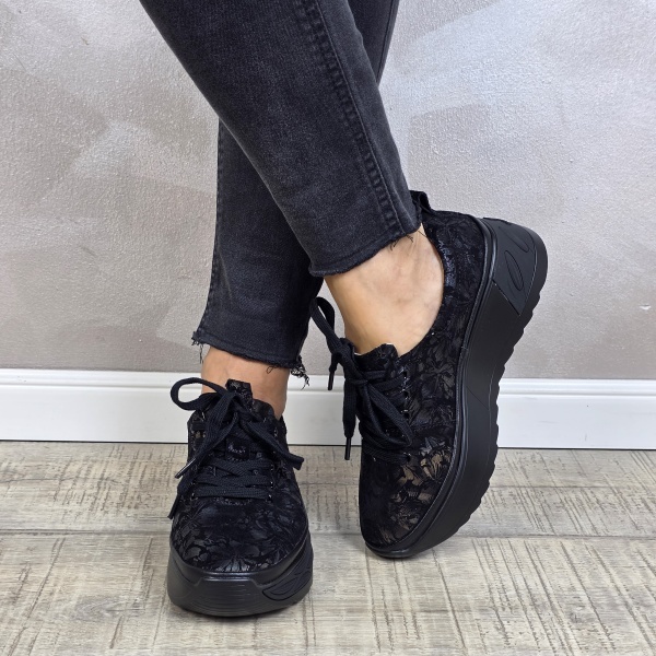 MANOS.RO Pantofi dama casual sport piele naturala FILIPPO PS887 - Img 2