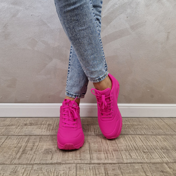 MANOS.RO Pantofi dama sport Skechers® Uno 73667 HTPK - Img 2