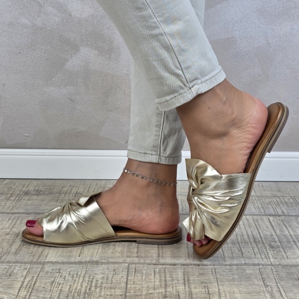 MANOS.RO Papuci dama piele naturala GOLD DEER SV1865 - Img 4