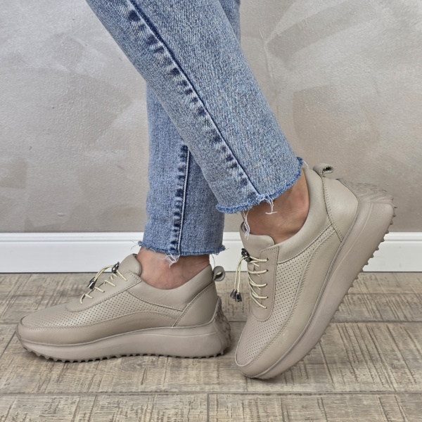 Pantofi casual/sport dama MANOS.RO piele naturala PS696 - Img 2