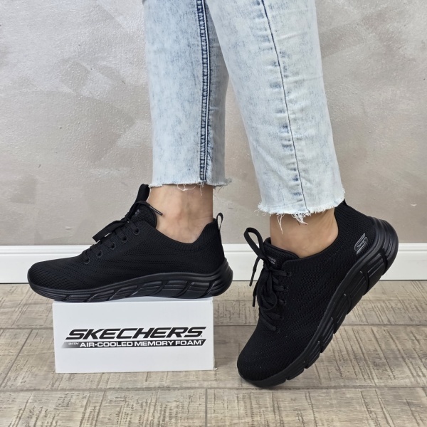 Pantofi dama sport Skechers® Bobs B Flex W 117591 BBK - Img 7