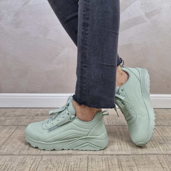 Pantofi dama sport Skechers UNO LITE 310387L SAGE - Img 3