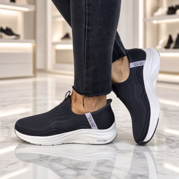 Pantofi dama sport Skechers VAPOR FOAM-LUXE BREEZE 150408 BLK - Img 5