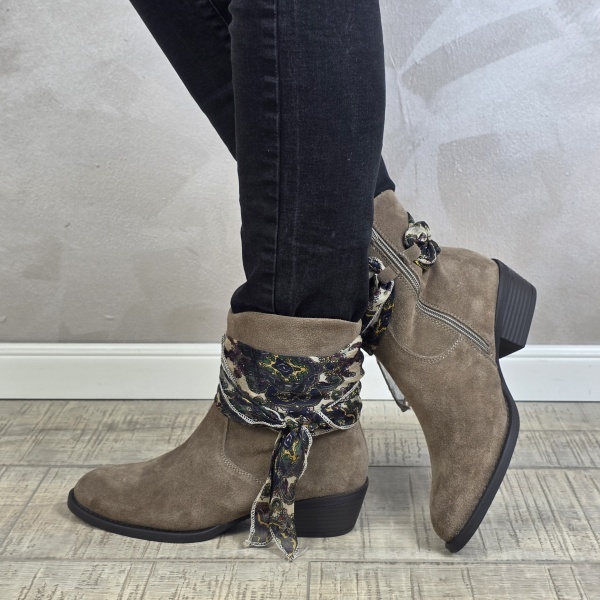 Botine/Ghete dama piele naturala MANOS.RO BT335 - Img 3