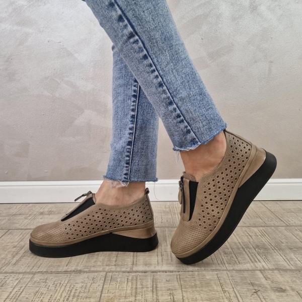 Pantofi casual/sport dama MANOS.RO piele naturala PP391 - Img 3
