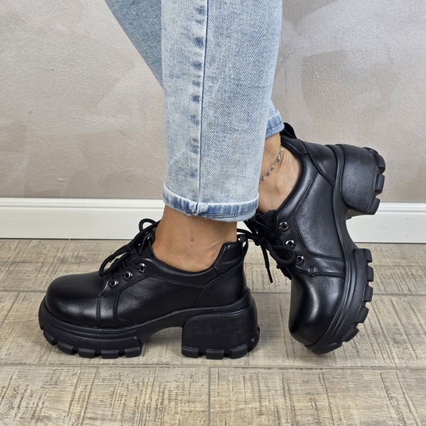 Pantofi dama casual FORMAZIONE piele naturala PC2446 - Img 3