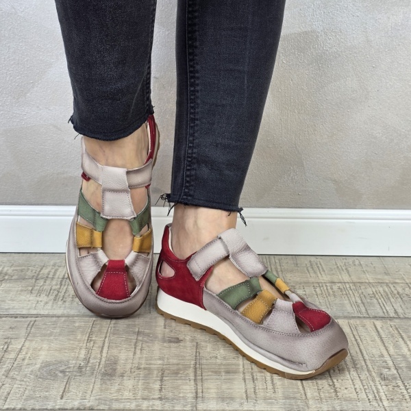 Pantofi dama casual Formazione piele naturala PV2149 - Img 3